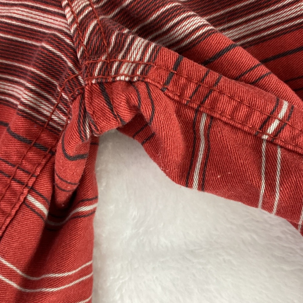 Brick red striped cargo shorts - Picture 6 of 17